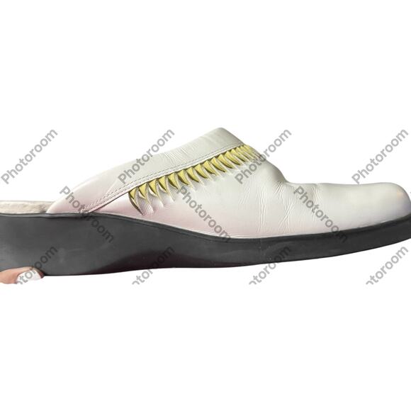 Trotters Twist Women White Slip On Mule Sandals Shoes Size 11 - Picture 5 of 6